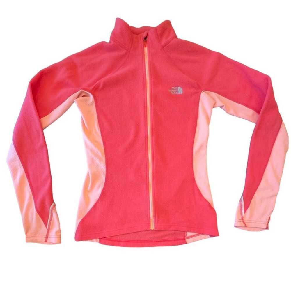 The North Face Women's XS Lightweight Pink Fleece Vapor-wick Full-Zip Jacket